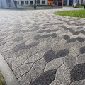 Скошеный шестиугольник  гранит серый, гранит черный, гранит серый с черным